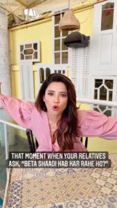 Adaa Khan Instagram - “Toh batao ab Tum shaadi kab kar rahi ho ?“🙄
.
.
👗- @ahiclothing 
#feelkaroreelkaro #feelitreelit #relatives #indiancomedy #comicreels #comedyreels #justforfun #15svines #reeling #reels #reelsinsta #fun #adaakhan