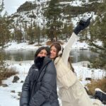 Aditi Bhatia Instagram - almost slipped into the lake at the back 🥶 Prineville, Oregon