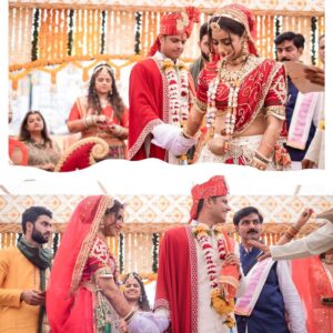 Aishwarya Sharma Bhatt Instagram - Its been a year since we got married, seems like yesterday and yet feels like we’ve lived through so much together. 
We’ve graduated from being friends to companions. We fight with each other and love each other even more, I think that’s the aim, to keep growing ❤️ growing together. Cheers to that and many more years to come. Love and love only❤️❤️
Happy anniversary @aisharma812