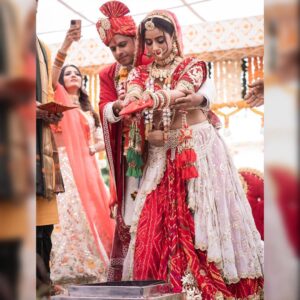 Aishwarya Sharma Bhatt Instagram - Its been a year since we got married, seems like yesterday and yet feels like we’ve lived through so much together. 
We’ve graduated from being friends to companions. We fight with each other and love each other even more, I think that’s the aim, to keep growing ❤️ growing together. Cheers to that and many more years to come. Love and love only❤️❤️
Happy anniversary @aisharma812
