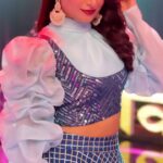 Aishwarya Sharma Bhatt Instagram - Finale #ravivaarwithstarparivaar 💙 Thankyou @karishmasalian6 & @kosha21 for convincing me to wear this dress🤪 beautiful it is as always🤗❤️ Hair by @farhastylist Makeup by @smriti_bhowmick256 #mannjogiya #ghumhaikisikeypyaarmeiin #pakhi #aishwaryasharma #bts #lehenga #fashionstyle #fashioninsta #instatrending #trendinyreels #reelitfeelit #loveit #stayhappy
