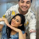 Aishwarya Sharma Bhatt Instagram - Veera-Behna 😂 #sharmaverma #bhaibehen #bts #ghumhaikisikeypyaarmeiin