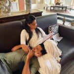 Aishwarya Sharma Bhatt Instagram - When he was sick!! And the other one tried to be sick 🤣🤣🤣 @bhatt_neil @vihansometimes miss you bro🤗 #bts #actorslife #showmustgoon #throwback #staysafe