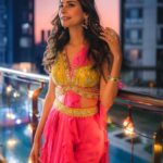 Aneri Vajani Instagram - Let Your Soul Glow 💫🌸 Outfit :- @jiyabyveerdesignstudio Jewllery:- @sonisapphire Makeup :- @kavitaparmar_makeup_hair Hair :- @sunny_hairr Styled by :- @priyavajani #anerivajani #indowestern #goodvibes #happiness #happyfriday #explore #indianwedding #dressup #outfitoftheday