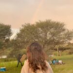 Aneri Vajani Instagram - Shooting in Cape Town for KKK12 , that’s when I saw a rainbow 🌈 for the first time EVER!!!! Everyone around me was so surprised and shocked on how I had never ever seen a 🌈 🙈 but this was something that always happened, whenever there was a rainbow I always always missed it for some or the other reason! This time when I finally saw it eyes were filled with tears I was the happiest at that moment and I was just thinking how did I get lucky this time! 💫 it’s always the lil things that matter the most to me! Though seeing a 🌈 was a huge deal for me! 💁🏻‍♀️ #justanerithings #anerivajani #firstsarealwaysspecial #rainbow #happiness #joy #capetown #kkk12