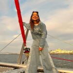 Aneri Vajani Instagram - 💙 Styled : @priyavajani 👗: @sthal.a #anerivajani #kkk12 #sailing #capetownsouthafrica #gratitude #colors