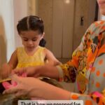 Ankita Bhargava Patel Instagram - Prepping for Gannu Bhaiyya’s visit! Involving a toddler in festivities is a such a great opportunity to teach so many things - Our culture Responsibilities Togetherness Duties The whole idea of dressing up and showing on time ! The list is endless ! Full video on my you tube channel 😍