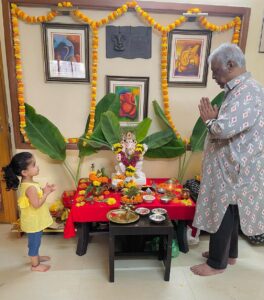 Ankita Bhargava Patel Instagram - Happy Bday Nanu !
We wish u a very happy and healthy year ahead and always !
To many more years of playing ‘Tabla on ur Tummy’ 😬😍
@abhhaybhaargava