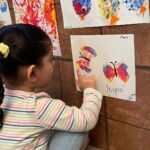 Ankita Bhargava Patel Instagram - A few weeks ago, Mehr had raised and released two beautiful Butterflies as an activity to understand ‘The Life Cycle Of A Butterfly’ So this morning we made a painting to cherish the time we spent with our butterflies and to always remember them ! All we needed was a Rectangle Sponge,tied right in the middle with a rubber band ! 🦋🦋🦋🦋🦋🦋🦋🦋🦋🦋🦋
