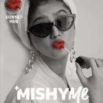 Arishfa Khan Instagram - Sunset Hue - It is nearly impossible to look at her without dreaming! The 5th Shade (coral) is here. 💄 MishyMe Matte Liquid Lipsticks are launching soon