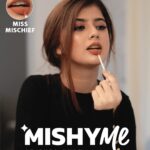 Arishfa Khan Instagram - My 2nd shade- “Miss Mischief (Peach): She’ll tease you”…MishyMe Matte Liquid Lipsticks launching soon. Are you excited? 💄
