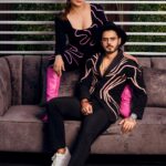 Arti Singh Instagram - Twinning 🥰 @nitishrana_official @artisingh5 Shoot @fitlookmagazine Founder @mohit.kathuria1987 Wearing @fitlookoriginals Shot by @praveenbhat Make up @sweena_malhotra_mua Hair @rashidtheartist @sachinhairartistry Location @clingdelhi_ Stylist bati_handa