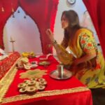 Arti Singh Instagram - May MATA Rani bless everyone . JAI MATA DI❤️