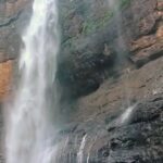 Ashi Singh Instagram - Rainbow and waterfall together. Blissful experience to have 😍😍 . #ashisingh #ashisinghreels #waterfall #rainbow #nature #maharashtra #kataldharwaterfall