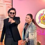 Bhuvan Bam Instagram - My Next Episode with @bhuvan.bam22 #DesiVibeswithShehnaazGill Outfit: @svacouture Jewellery: @misho_designs Stylist: @junni.khyriem Team: @_ishitachandan_ Mua: @shuraakhan Hair: @cheemabaljit2 Location: @merakiistudioz 📸: @akshay_navlakhe