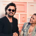 Bhuvan Bam Instagram - My Next Episode with @bhuvan.bam22 #DesiVibeswithShehnaazGill Outfit: @svacouture Jewellery: @misho_designs Stylist: @junni.khyriem Team: @_ishitachandan_ Mua: @shuraakhan Hair: @cheemabaljit2 Location: @merakiistudioz 📸: @akshay_navlakhe
