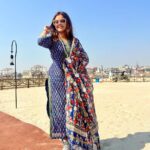 Devoleena Bhattacharjee Instagram – Breathe, see ,listen , feel what’s around. 🕉️ @niraantentcityvaranasi 

Wearing @jaipuriadaah 
PR – @purvabansal5 
.
.
#devoleena #varanasi #harhargange #destination #shambho #kashivishwanath #travel #gangariver #majestic Niraan Tent City Varanasi