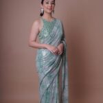 Disha Parmar Instagram - About Last Night! ✨ #ITAAwards2022 . . Makeup by @dishisanghvii Hairstylist @suvarna_hair_stylist Styled by @stylingbyvictor @sohail__mughal___ Saree by : @seasonsmumbai Earrings by : @rubans.in @oakpinionpr Assisted by : @styleby_antara 📸 @iam_rajinamdar