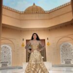 Gurbani Judge Instagram - This. dress. 💛 By @amitaggarwalofficial Styled by @aasthasharma + @reannmoradian for @4moreshotspls szn II __________________________ I have just a few pictures from this day and very short videos. I attached one on the next slide :) because living breathing pictures are always something special (even though one might feel like one is dying bc of the weather- did I mention how hot it was!?). Also a night shot of how great the eye make up was. It’s all @patmcgrathreal 👌🏼 #4msp #szn2 #everythinggolden #staygoldfam #udaipur #theheattho #shallneverforgetyou #lol #andthisdress #prettysurealliwasthinkingwasIneedanappleceleryjuice #forreals #veryhappyigottowearbootswiththisdress #UmangExcerpts The Oberoi Udaivilas