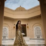 Gurbani Judge Instagram - Four More Shots Szn II _______________________________ One of my favourite looks for Umang this szn, this beautiful @amitaggarwalofficial piece. It was 1000 degrees during this shoot and along w this dress I was pretty much feeling like the sun ☀️ lol. ______________________________ What was your favourite scene in this szn fam?! #moreBTS? #walkingsun #hotaf #literally #1000degrees #4msp #damnmyhairwasLong #pardayehparda #lol Styled by @aasthasharma + @reannmoradian 👗❤️ The Oberoi Udaivilas
