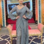 Hrishitaa Bhatt Instagram - Have a GREYt day 💗😂 . . . . Styled by - @stylebyriyajn Assisted by- @moreprachi__ Outfit- @pinkpeacockcouture Jewellery - @tarannumjewelry Coordinated by - @moushumibanerji Makeup- @manish_kerekar Hair- @makeovrsbyritaa . . . . #hrishitaabhatt #bollywoodactress #mumbaiinfluencer #mumbaiinstagrammers #mumbaidaily #mumbaigram #mumbaifashion  #bollywoodfashion #bollywoodstyle #indianactress #glitz #glamourous #greyoutfit #alldressedup #fashioninspiration #lookoftheday #ddnational #ddnationalrangoli #rangoli