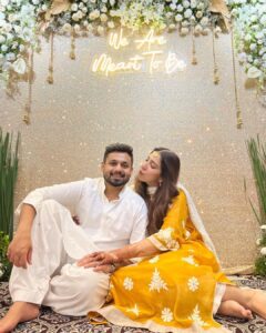 Hussain Dalal Instagram - My management said there wasn’t enough engagement on my page. So… here it is :) 
Zeebie, thank you for saying yes ♥️
@zeebamiraie @bibizeebamiraie 
#alhamdolillah #justengaged💍 #foreverbeginsnow #mashaallah