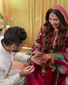 Hussain Dalal Instagram - My management said there wasn’t enough engagement on my page. So… here it is :) 
Zeebie, thank you for saying yes ♥️
@zeebamiraie @bibizeebamiraie 
#alhamdolillah #justengaged💍 #foreverbeginsnow #mashaallah