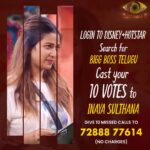 Inaya Sultana Instagram - Support INAYA SULTHANA Login to Disney + Hotstar APP Search for BIGG BOSS CAST YOUR VOTE FOR INAYA SULTHANA (10 Votes) Give 10 missed calls to 72888 77614 #inaya #biggboss6 #biggbosstelugu6 #biggboss6telugu #inayasulthana