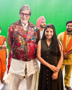 Indravathi Chauhan Instagram - With the one & only Shehenshah @amitabhbachchan sir With ace super 30 film movie Director  #vikas Bhal sir And cinematography @sudhakaryakkanti  Anna🙏🏻❤️😍……