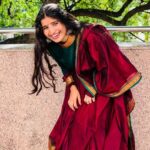 Indravathi Chauhan Instagram - "A smile is a curve that sets everything Straight.!😍🥰…. Outfit: @maharajathelable11