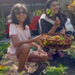 Juhi Parmar Instagram - So far every Sunday has been about pampering but this one is different. Samairra and I recently did some organic farming @aahanaresort during our recent visit to Jim Corbett and the experience was truly therapeutic. The feel of being in the fields, of picking out vegetables, of just being so close to nature is a treat that most of us rarely get when we live in the cities. And the best part was we ate our hand plucked veggies in our lunch 😍. Sharing moments with you today with which are beautiful memories…. #aahanaresort #luxurytravel #luxurytraveller #weekendgetaway #luxuryresort #travelblogger #experience #jimcorbett @aahanaresort