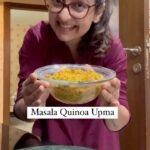Juhi Parmar Instagram - Weekends are for binging but Monday gets us back into routine! Cooking up a healthy yet yummy Masala Quinoa Upma which not only is perfect as a meal but also helps in weight loss! Try it out let me know do you want more healthy cooking recipes? Recipe- Soak one cup quinoa for 15-20 mins Heat 1 tbsp oil Add 1//2 tsp asafoetida and cumin Add chopped garlic and green chilies Saute just a little and then add 1 medium sized chopped onion. . Add veggies of your choice. I used green peas and carrot. Cover and cook till it turns soft. Then add 1 small chopped tomato 1/2 tsp turmeric powder 1 tsp coriander powder Red chilly powder as per taste 1/2 tsp garam masala Salt as per taste Add very little water so that masala doesn’t get burnt. Now add soaked quinoa and 2 cups water. Cover and let it cook till quinoa is cooked properly. And your yummy and healthy masala quinoa vegetable upma is ready! Enjoy! #cookingwithjuhi #quinoarecipes #quinoaupma #weightlossrecipes #weightlossdiet #cooking #cook #reels #reel #reelsinstagram #reelsvideo #reelkarofeelkaro