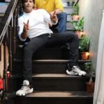 Karanvir Bohra Instagram - We are family ... Like the #adamsfamily @shru2kill @simplekaul @harshvasishth @additemalik #shararatforever @baojiasianhome