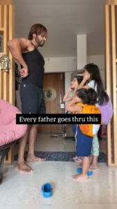 Karanvir Bohra Instagram - Every father goes thru this.... Right?
#kvbreels #karanvirbohra