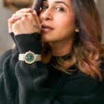 Kishwer Merchant Instagram - If you want to stand out from the crowd, this Versace timepiece is the one for you! Visit their website and place an order right away! @versace #collaboration