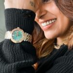 Kishwer Merchant Instagram - If you want to stand out from the crowd, this Versace timepiece is the one for you! Visit their website and place an order right away! @versace #collaboration