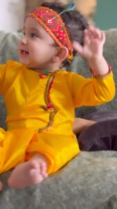 Kishwer Merchant Instagram - Last year on this day we got him home.. and our lives changed in a beautiful way forever ❤️ #hamarapyaru #sukishkababy
Happy Janmashtami ❤️