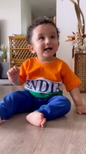 Kishwer Merchant Instagram - Nirvair Celebrating 75 years of Independence..❤️

T- Shirt @fabihhaa_designs