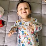 Kishwer Merchant Instagram - I am very particular about how and what @nirvair.rai wears .. the fabric has to be soft , vibrant and yet classy and that's why I chose @toffyhouse_official for him .. All mommies must check out , they have a huge variety and a smile guaranteed after u see your child in @toffyhouse_official 😁