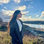 Madhurima Roy Instagram - When you find yourself in a painting. The sky, the light, this day, such a tease 💭 .. Holyhead Angelsey, Wales