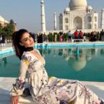 Mahek Chahal Instagram - How marble-ous is the Taj Mahal? #tajmahal #agra #love #travelphotography #actor #india #beautifulindia #touristlife #7wondersoftheworld #beauty #heart Taj Mahal, Agra City