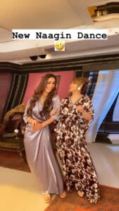 Mahek Chahal Instagram - That’s what NAAGINS do.. wiggle wiggle wiggle 🐍🤣😜🤣😜🤣 @maheckchahal .. this is crazy on so many levels hahaha🙈 also can’t believe I made my director @directorhuzaifaali shoot this 🤣🤣🤣🤣🙈😜
:
:
#urvashidholakia #reeks #instafun #instagood #instagram #reelitfeelit #naagin6 #bts #crazy #mad #fun #reelsinstagram #reelsindia