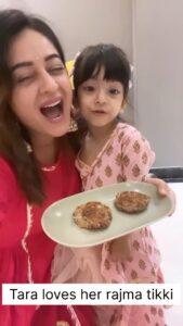 Mahhi Vij Instagram - Protein tikki 🎈
Khao aur khilao 💜