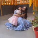 Mahhi Vij Instagram - When people ask me how I stay so strong I tel them because my daughter never let my crown fall ❤️ Tara outfit @littleluxekidswear Outfit: @nitikagujralofficial Jewellery: @blingvine Stylist: @stylebysaachivj Asst.: @styledbynikinagda Make up @tulsi5solanki