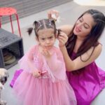 Mahhi Vij Instagram - With my lifeline ❤️My heart ❤️ Meri Tara @tarajaymahhi . . #feelkaroreelkaro #feelitreelit #mylifeline #myheart #love #myworld #reelsinstagram