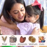 Mahhi Vij Instagram - Tara and I love having our dance parties 🕺🏽 in this one, we did a little trick with @our.littlejoys Nutrimix powder! It contains: 🌱 Ragi 🌾 Bajra 🌰 Almonds & Walnuts 🍚 Oats And it’s naturally sweetened with jaggery!! Tara and I love Little Joys’ healthy treats ❤️ use my code TARA10 and get 10% off on your special purchase!
