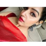 Malavika Menon Instagram – ❤️⚡️🌹✨geme a red saree & I can instantly transform into a filmy heroine 🥰😉🌝