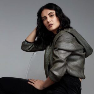 Mandana Karimi Instagram - #Repost @rockystarofficial with @make_repost
・・・
Signature rock ‘n’ roll bomber jacket from our latest collection is finished with silver metallic sheen. A versatile and a comforting piece.
.
. 
@mandanakarimi for Rocky Star 2020/21
Photographer- @madetart 
Stylist- @varuneshpal 
MUA-  @kirandenzongpa 
Discover our collections on rockystarworld.com 
#Rockystar #newcollection #rockystarworld