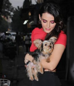 Mandana Karimi Instagram - Me and baby Walnut ♥️🐶 #puppy #love
