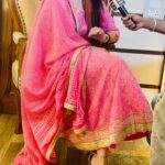 Mannara Instagram - 🌸🌸🍭💕Casually tried singing a song from my movie during an interview😁, guess the name of movie ? Nd the original singer name 😊?